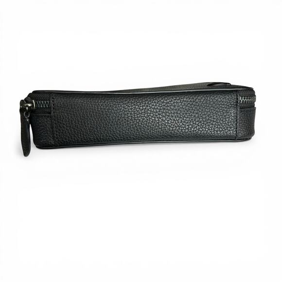 Coach Charter Slim Crossbody Bag Black Pebble Leather CC070 + Round Pouch - Picture 3 of 10